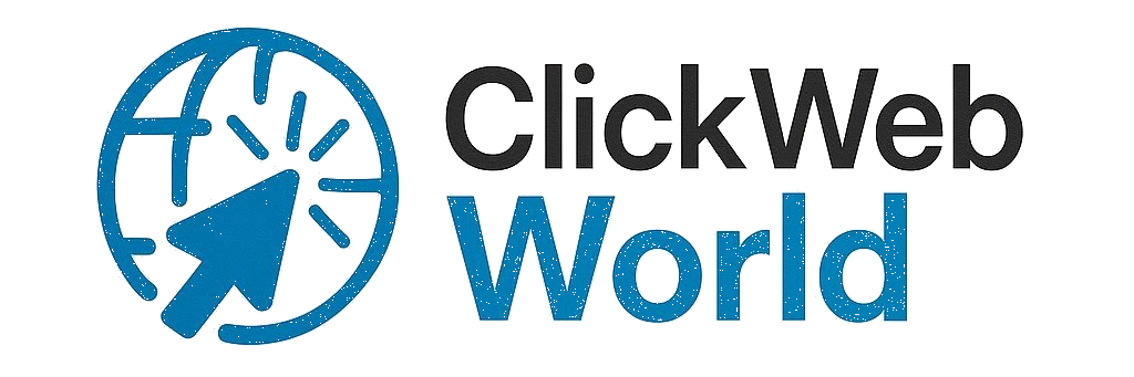 clickwebworld logo transparent
