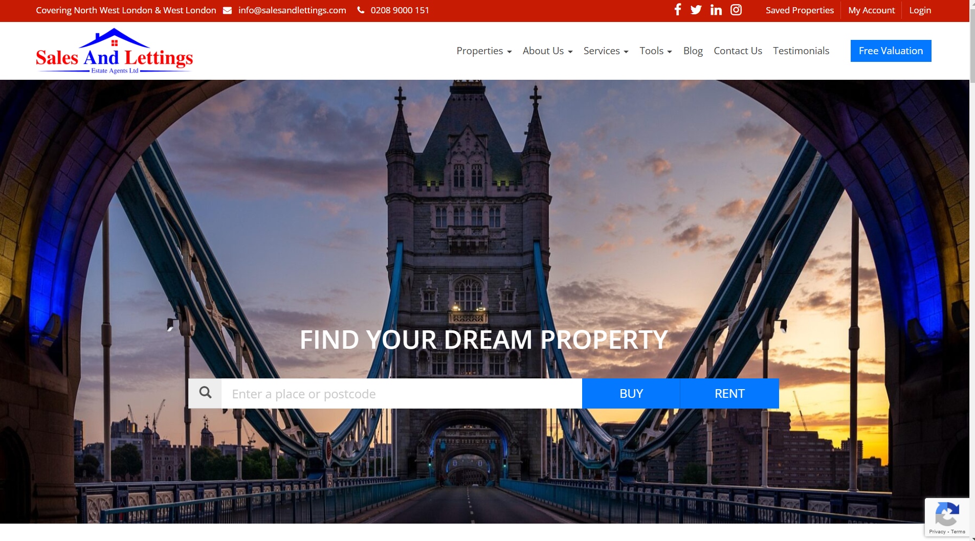 Sale & Lettings — Real Agent Website