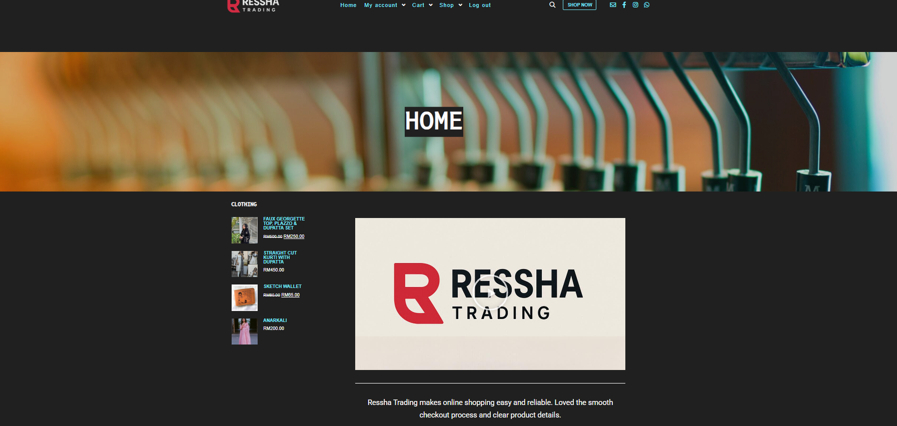 Ressha Trading — Clothing E-commerce